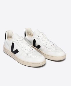 Alternative view of VEJA V-10 Leather White Black