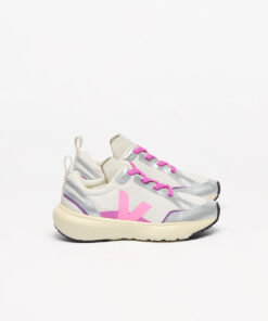 VEJA Canary Elastic Laces Alveomesh Gravel Malibu Silver