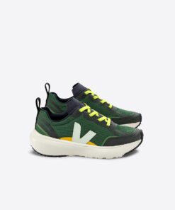 VEJA Canary Elastic Laces Alveomesh Poker Jade
