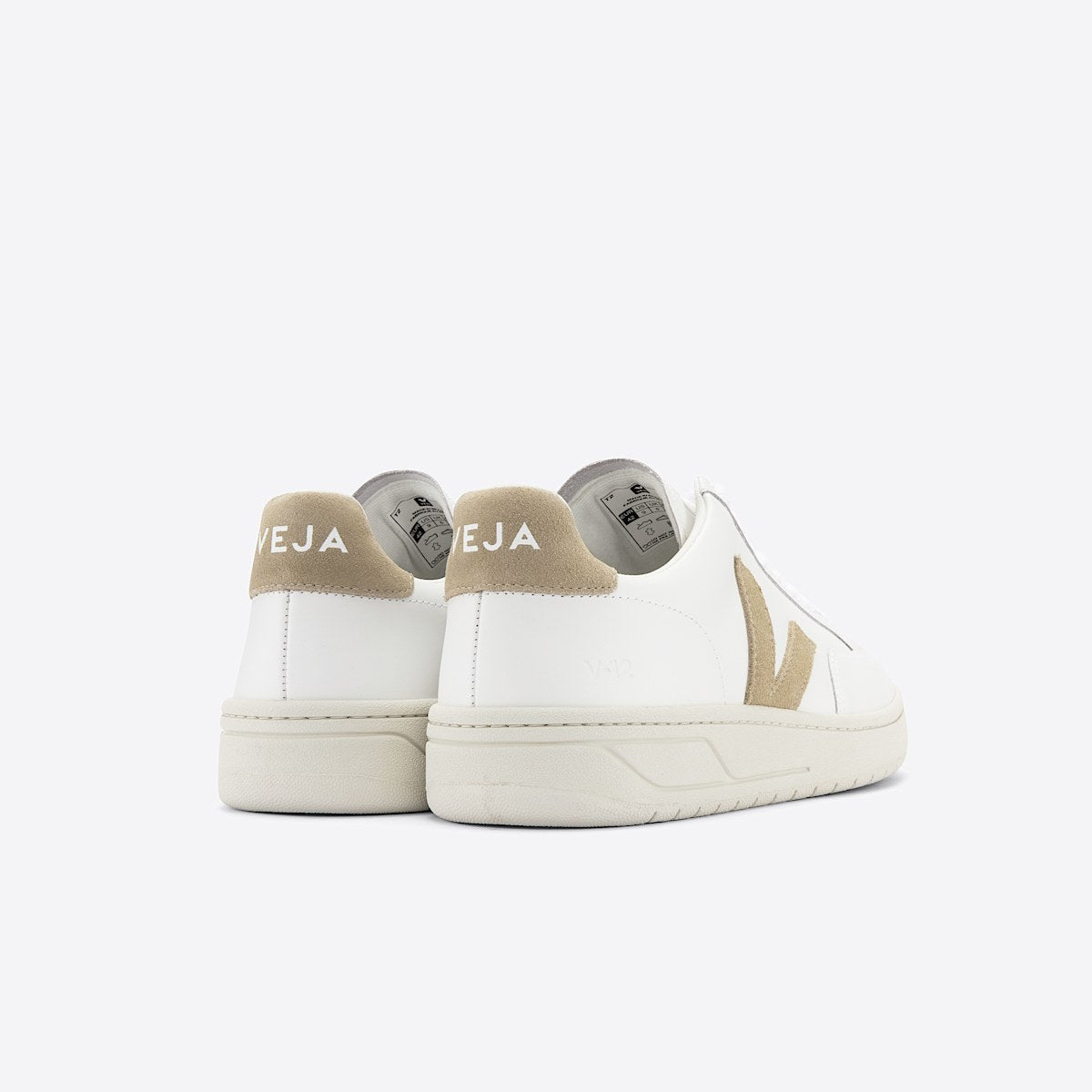 VEJA V-12 Leather White Dune - Image 3