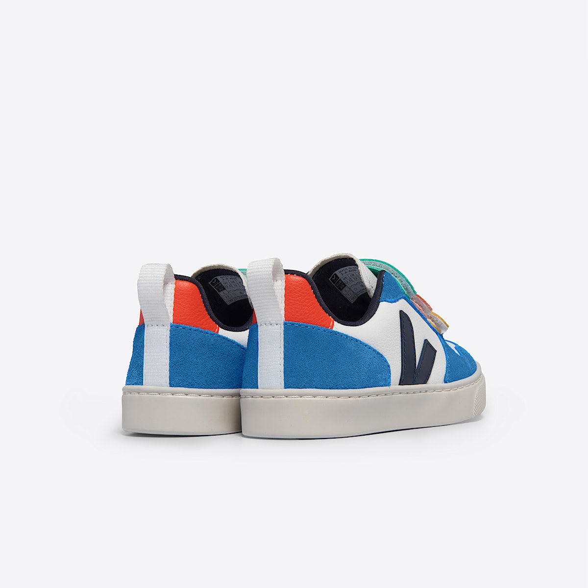 VEJA V-10 Leather White Multico Nautico - Image 3