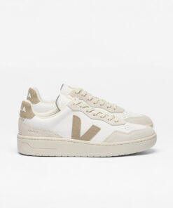 VEJA V-90 Leather White Taupe