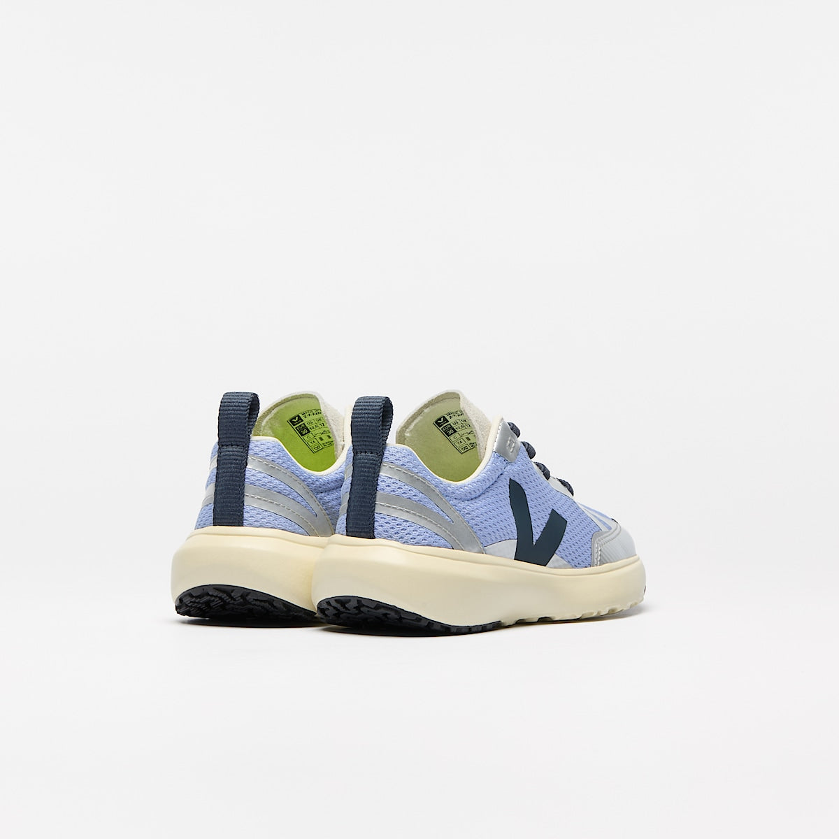 VEJA Canary Elastic Laces Alveomesh Olympe Nautico Silver - Image 3