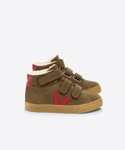VEJA Esplar Mid Furred Suede Brown Pekin