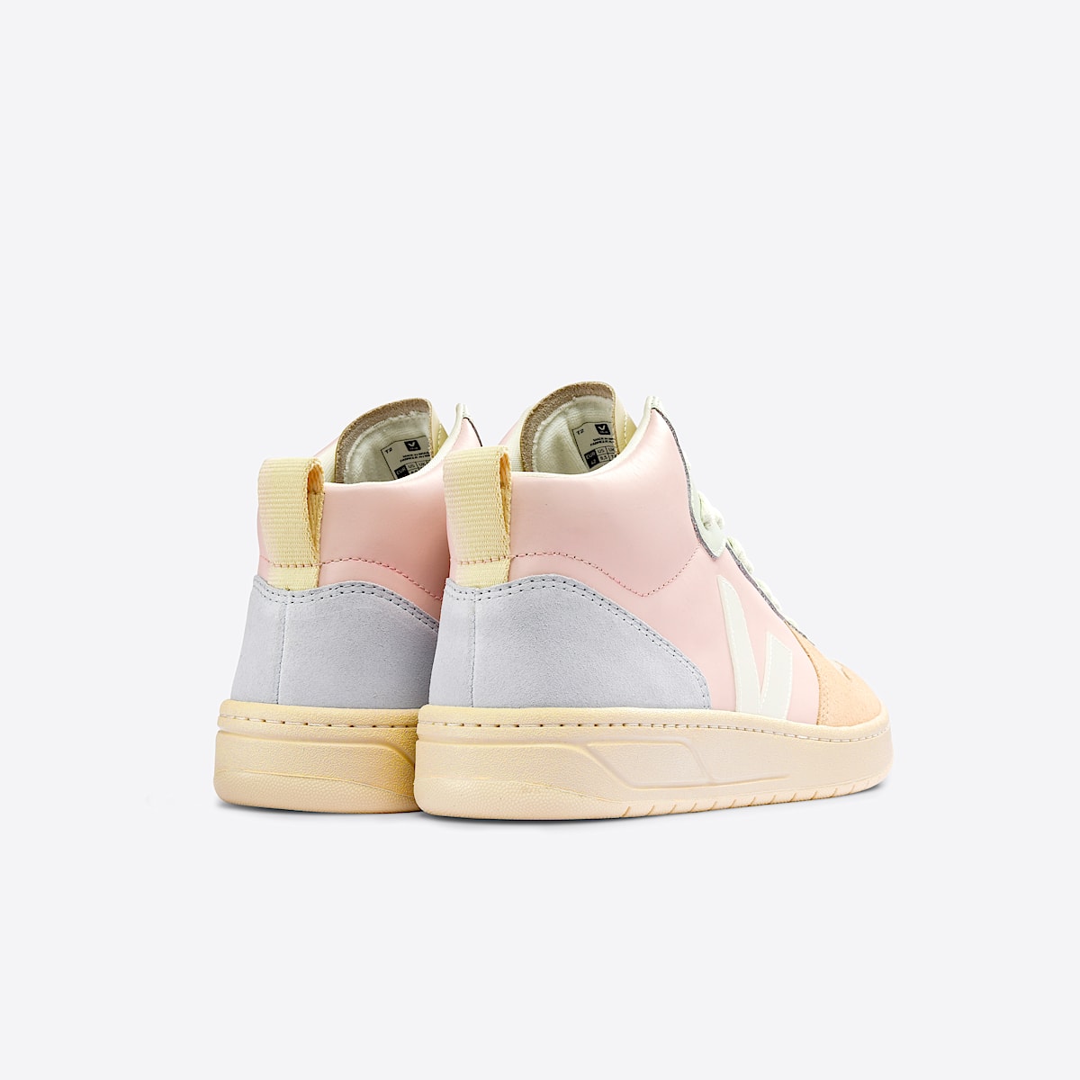 VEJA V-15 Leather Petale White Multico - Image 3