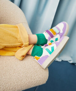 Alternative view of VEJA V-10 Leather White Multico Mint