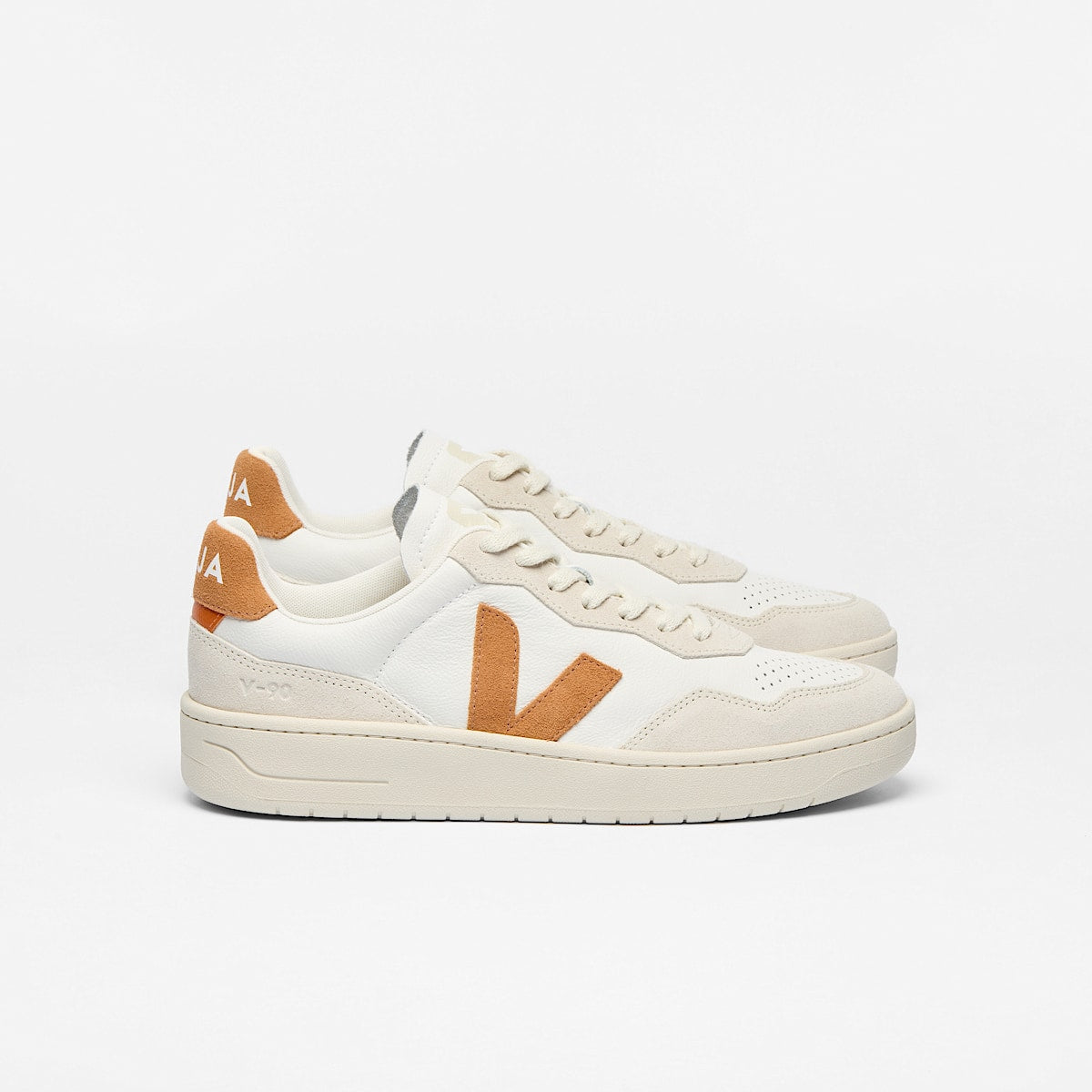 VEJA V-90 Leather White Umber