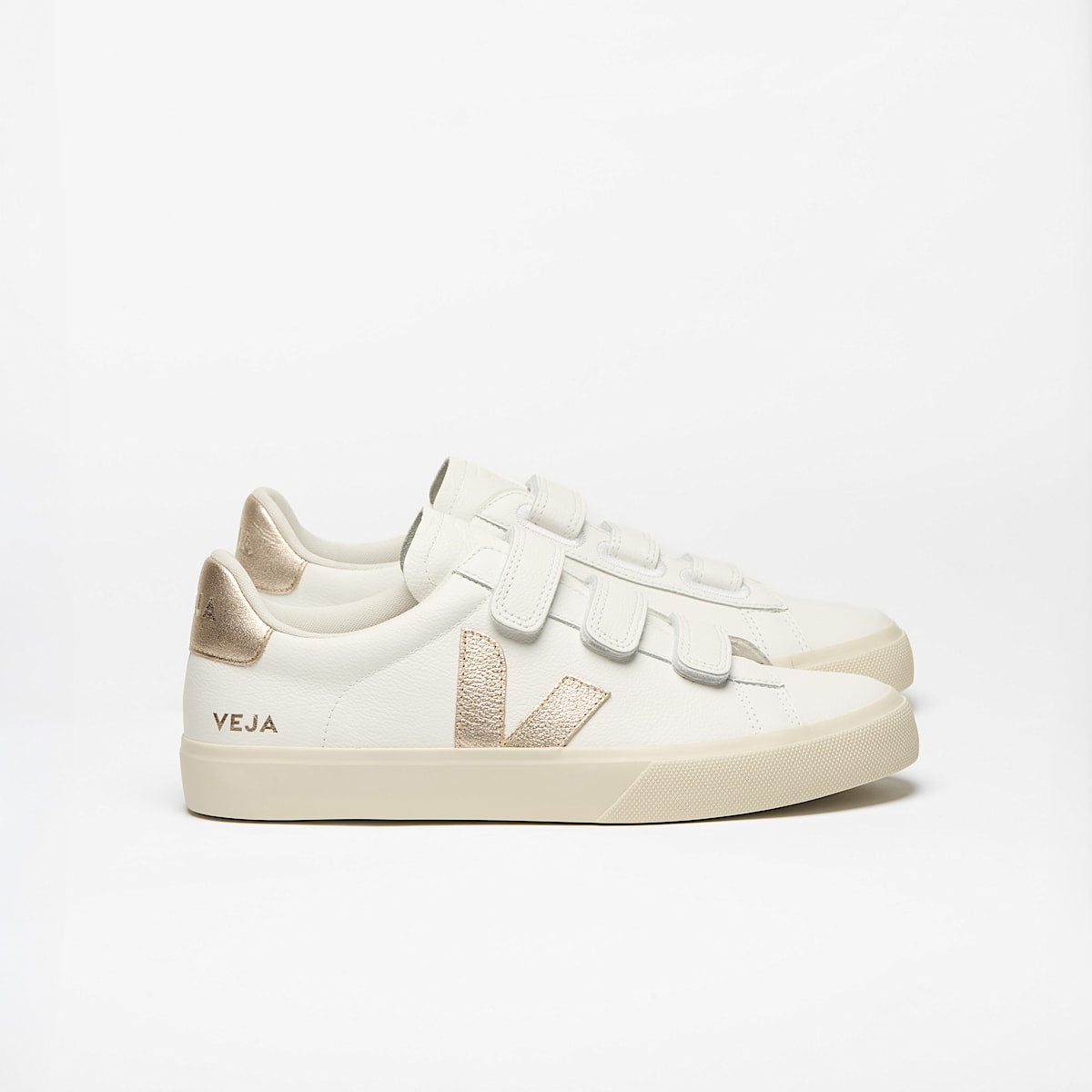 VEJA Recife Leather White Platine