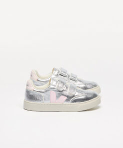 VEJA V-12 Leather Silver Lassi