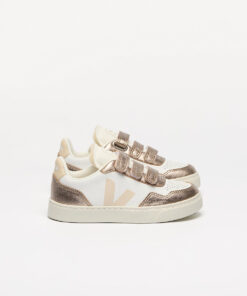 VEJA V-90 Leather White Sable Bronze