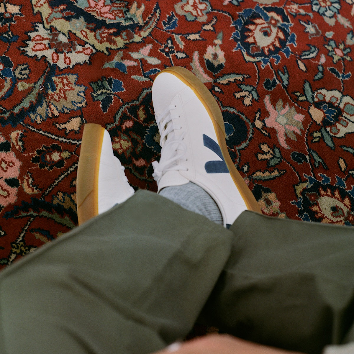VEJA Campo Leather White Nautico - Image 4