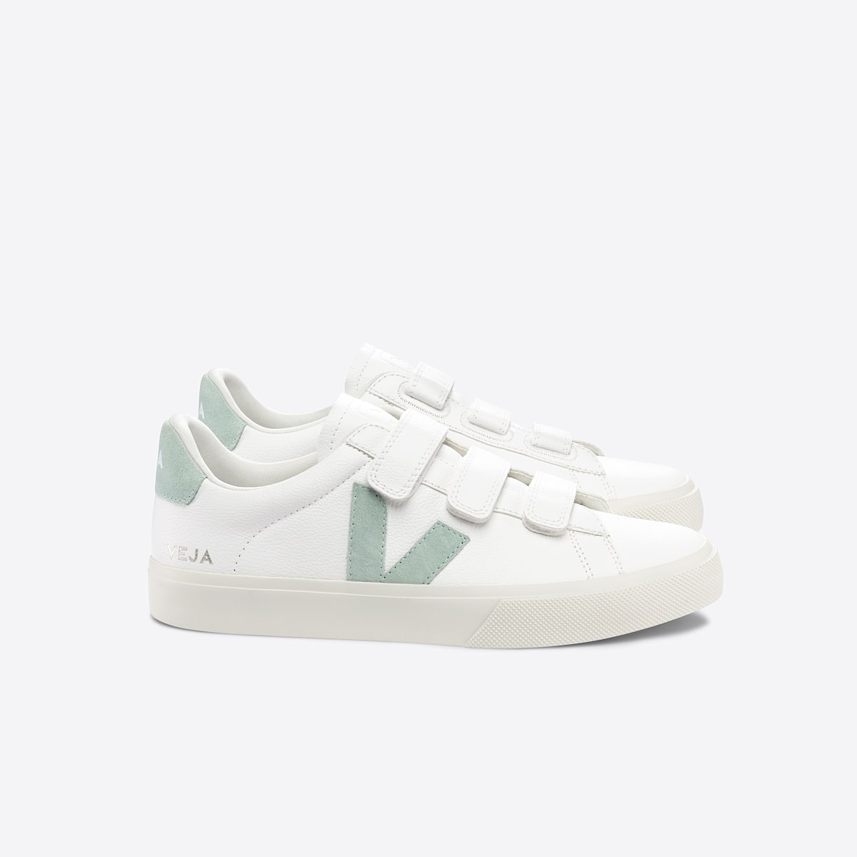 VEJA Recife Leather White Matcha
