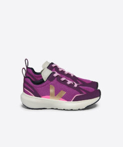 VEJA Canary Elastic Laces Alveomesh Lotus Platine