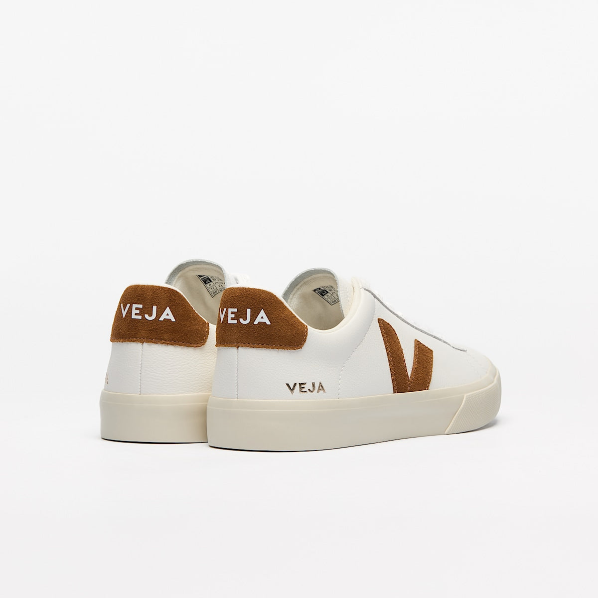 VEJA Campo Leather White Cognac - Image 3