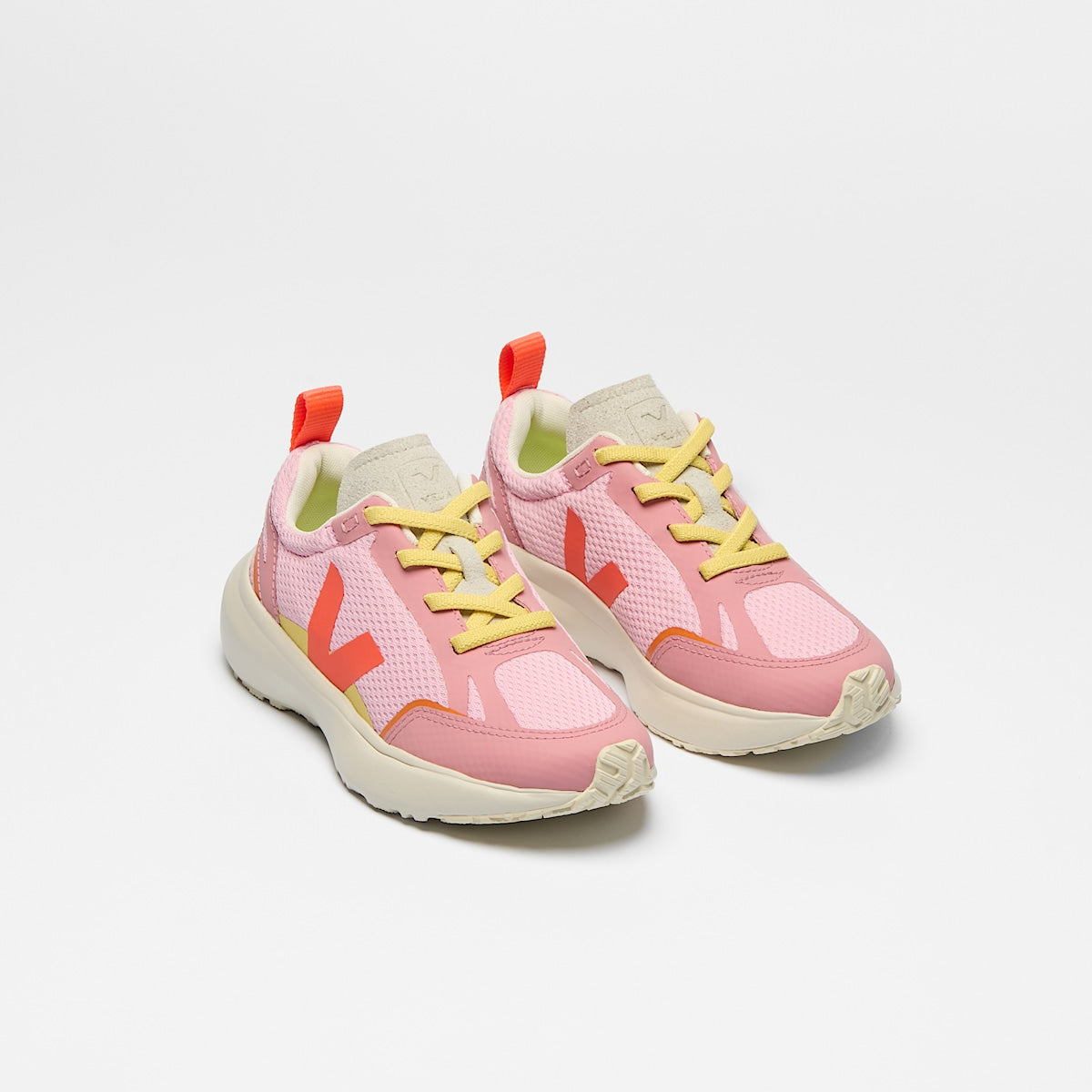VEJA Canary Elastic Laces Alveomesh Guimauve Orange Fluo - Image 2