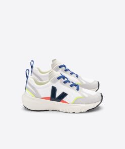 VEJA Canary Elastic Laces Alveomesh Steel White