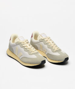 Alternative view of VEJA Rio Branco Ii Alveomesh Light Grey Pierre Marsala
