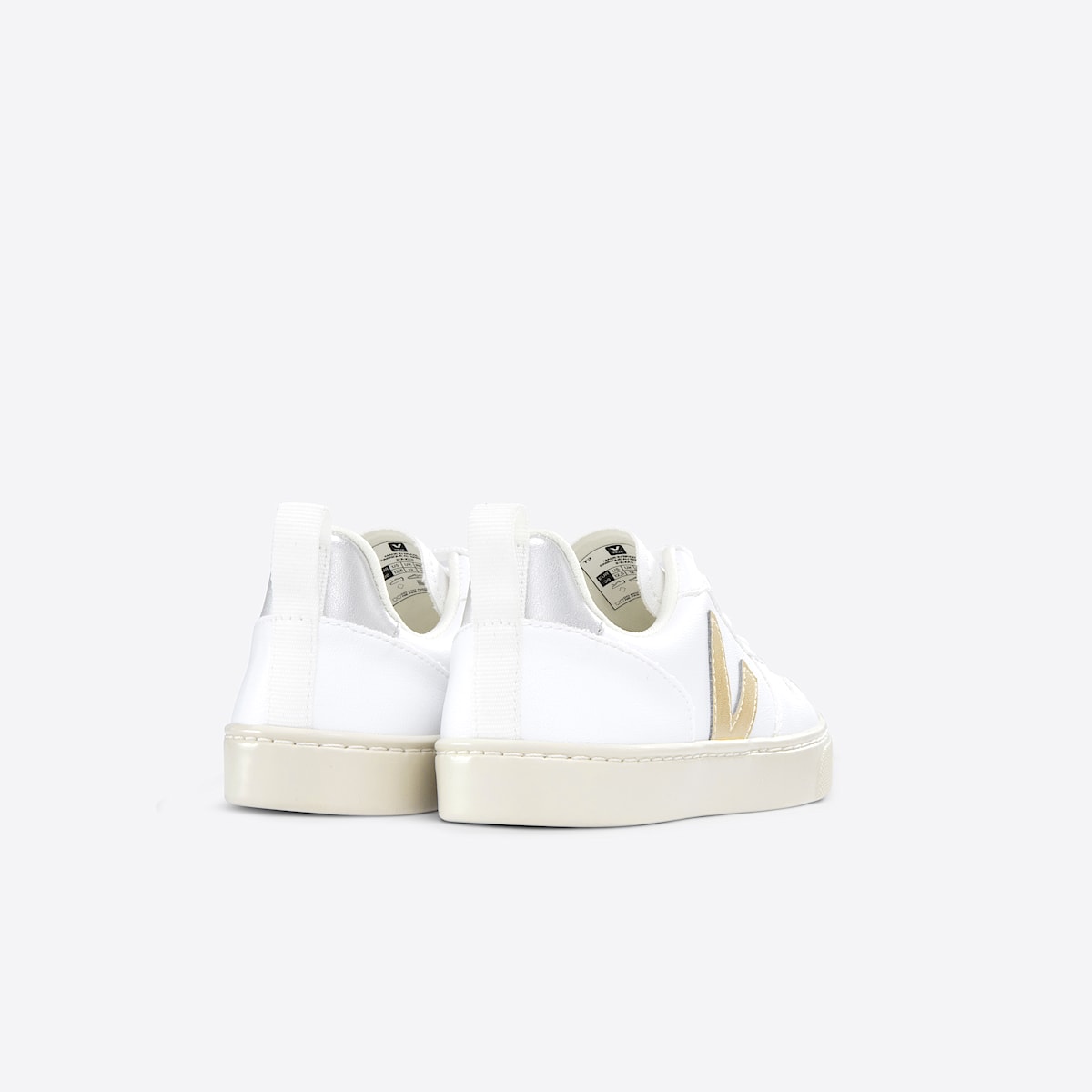 VEJA V-10 CWL White Platine Silver - Image 3