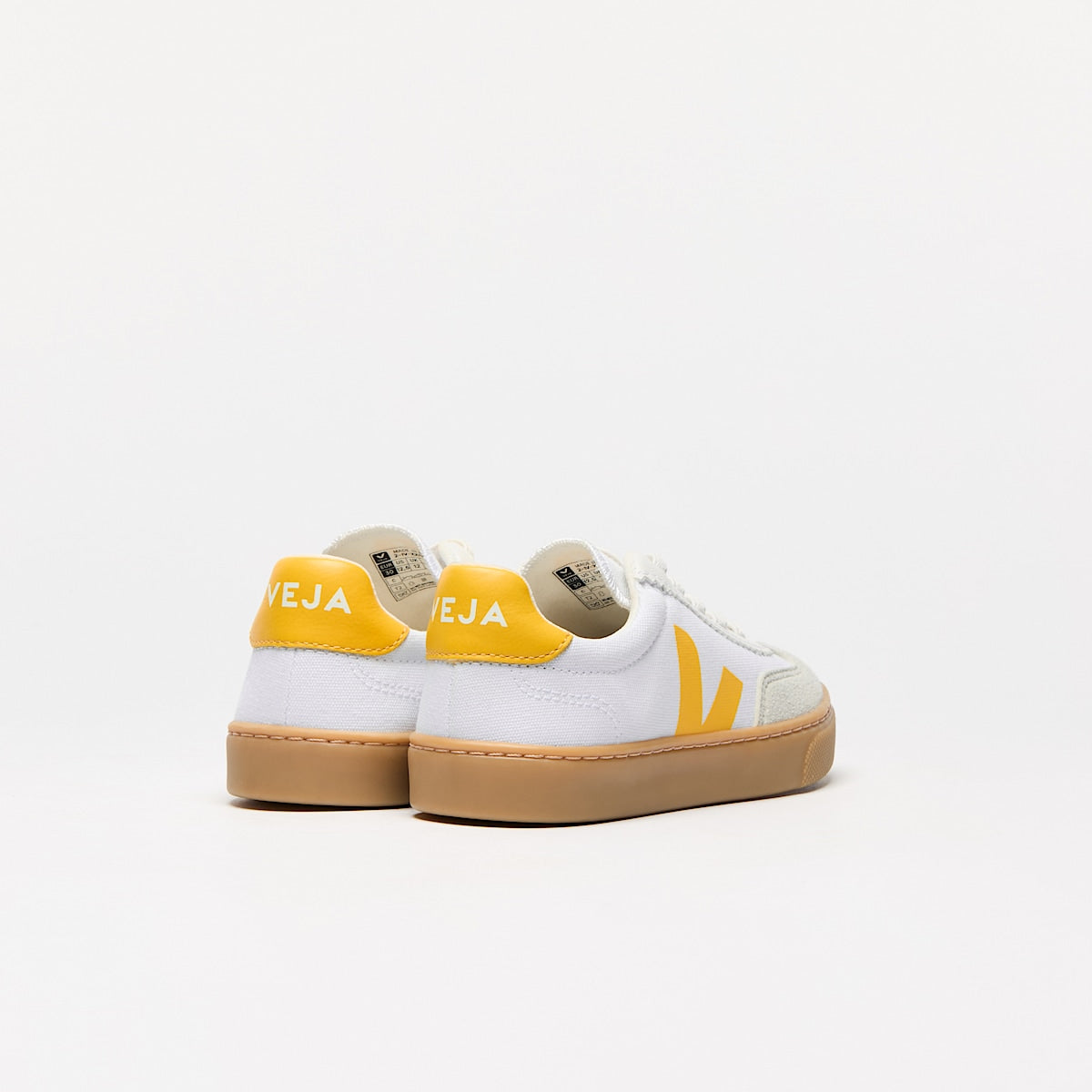 VEJA Volley Elastic Laces Canvas White Sunshine Natural - Image 3