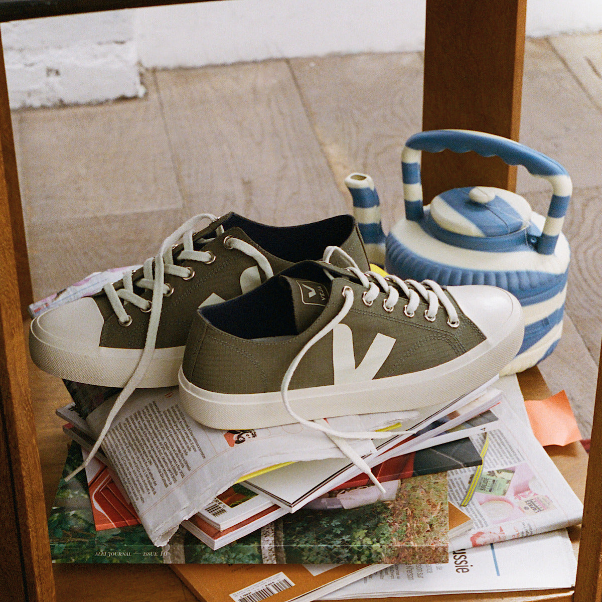 VEJA Wata Ii Low Ripstop Kaki Pierre - Image 4