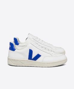 VEJA V-12 Leather White Paros