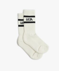 VEJA Iconic Socks Cotton White Black