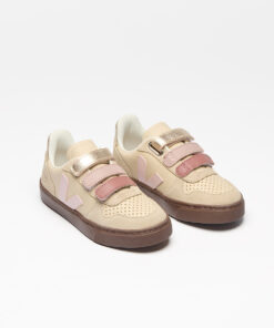 Alternative view of VEJA V-10 Leather x Bonpoint Areia Petale