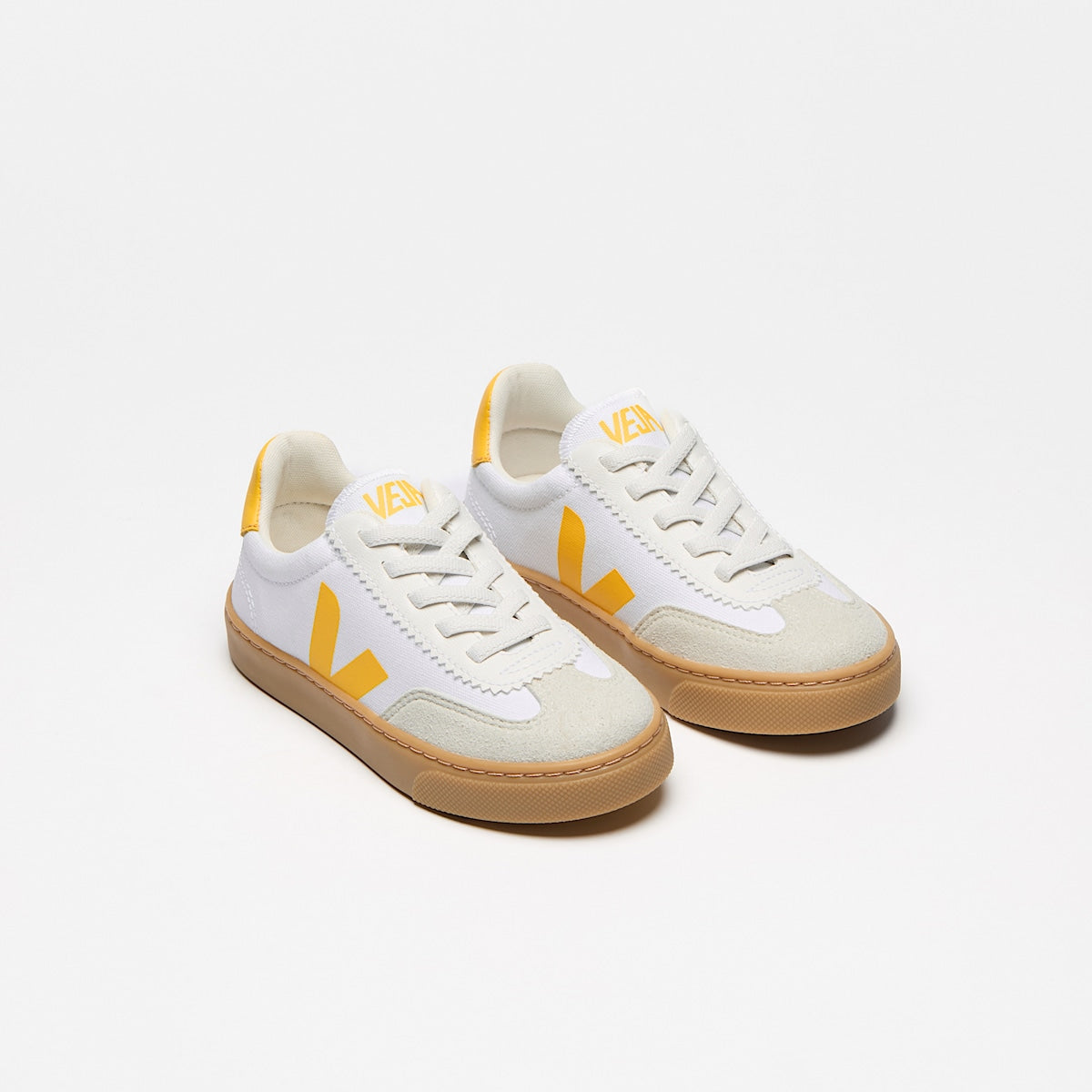 VEJA Volley Elastic Laces Canvas White Sunshine Natural - Image 2