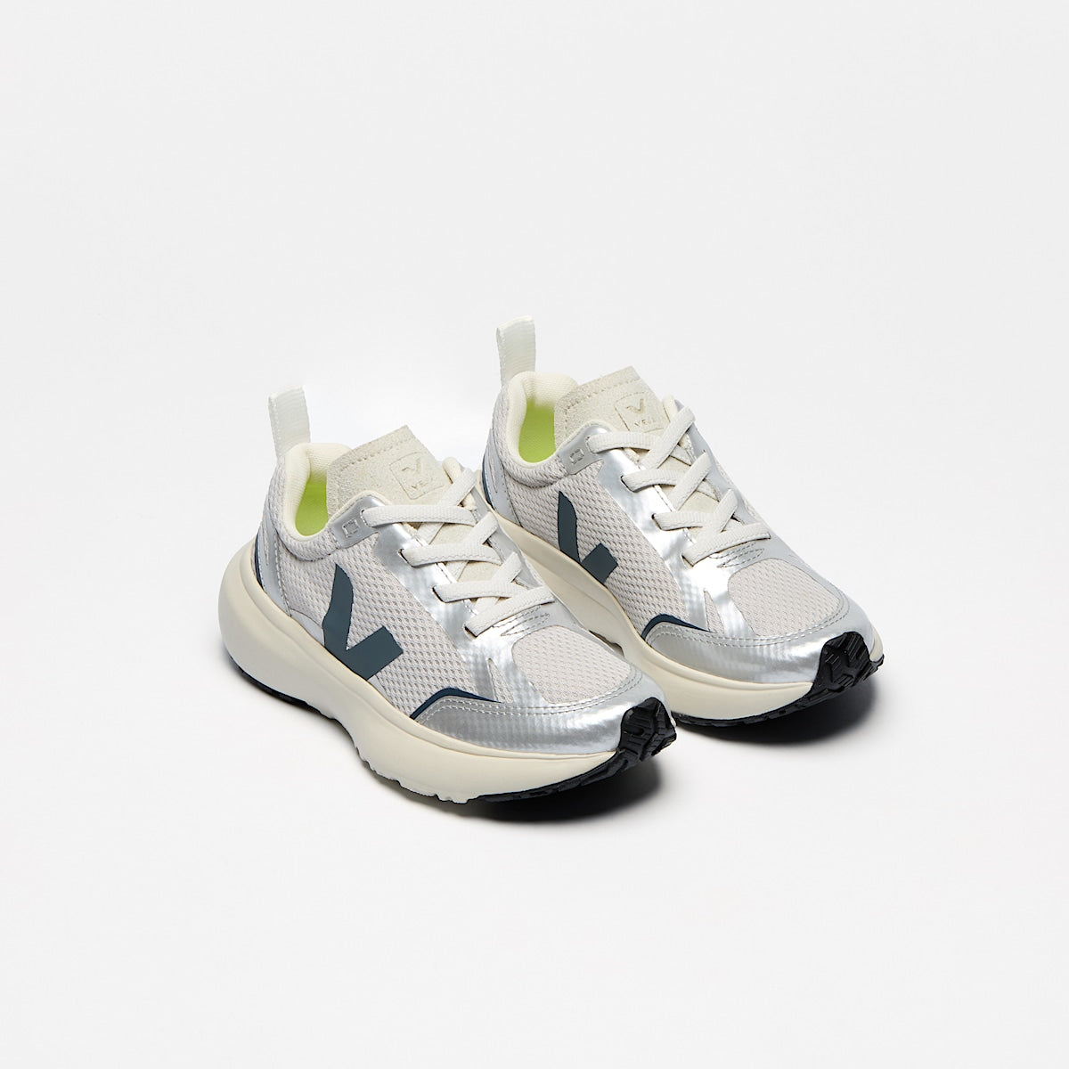 VEJA Canary Elastic Laces Alveomesh Grey California - Image 2
