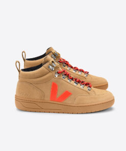 VEJA Roraima Suede Desert Orange Fluo Gum Sole