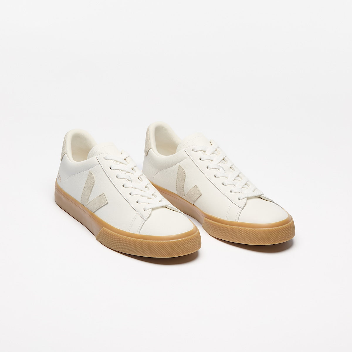 VEJA Campo Leather White Natural Natural - Image 2