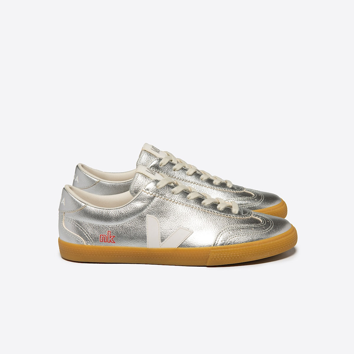 VEJA Volley Leather x Nk Store Silver White