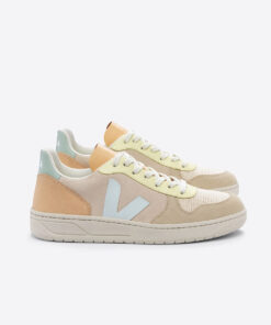 VEJA V-10 Suede Sable Menthol Multico