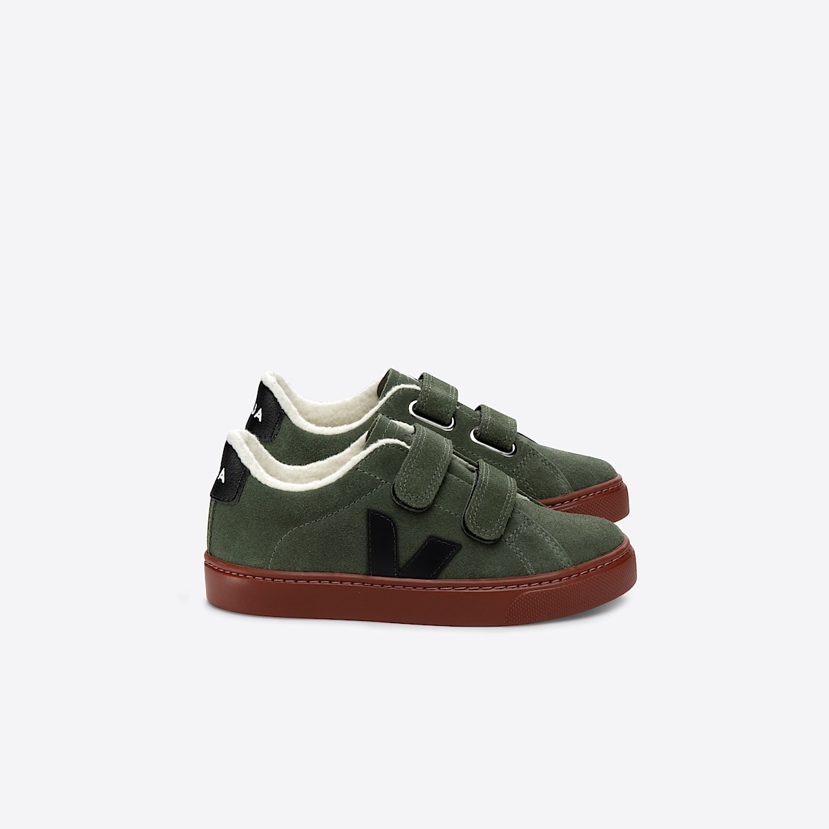 VEJA Esplar Furred Suede Mud Black