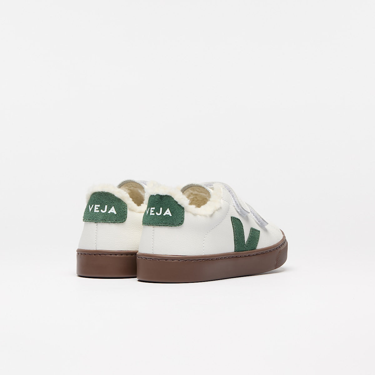 VEJA Esplar Furred Leather White Cyprus Bark - Image 3