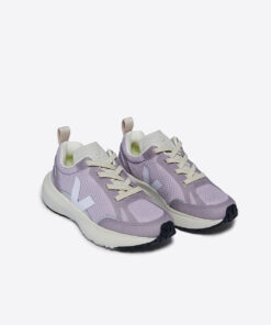 Alternative view of VEJA Canary Elastic Laces Alveomesh Parme White