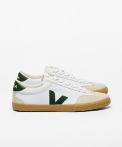 VEJA Volley Canvas White Cyprus Natural