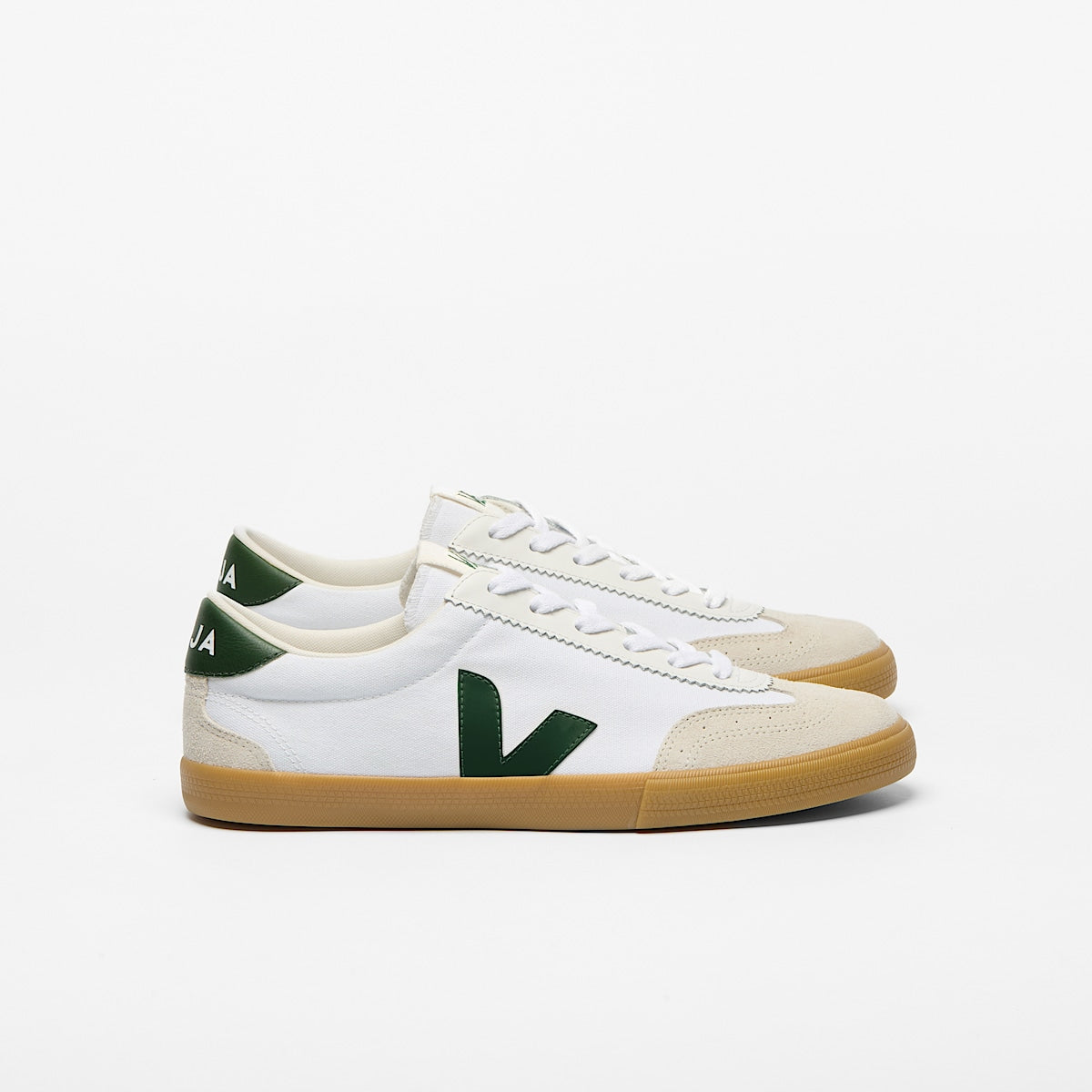 VEJA Volley Canvas White Cyprus Natural