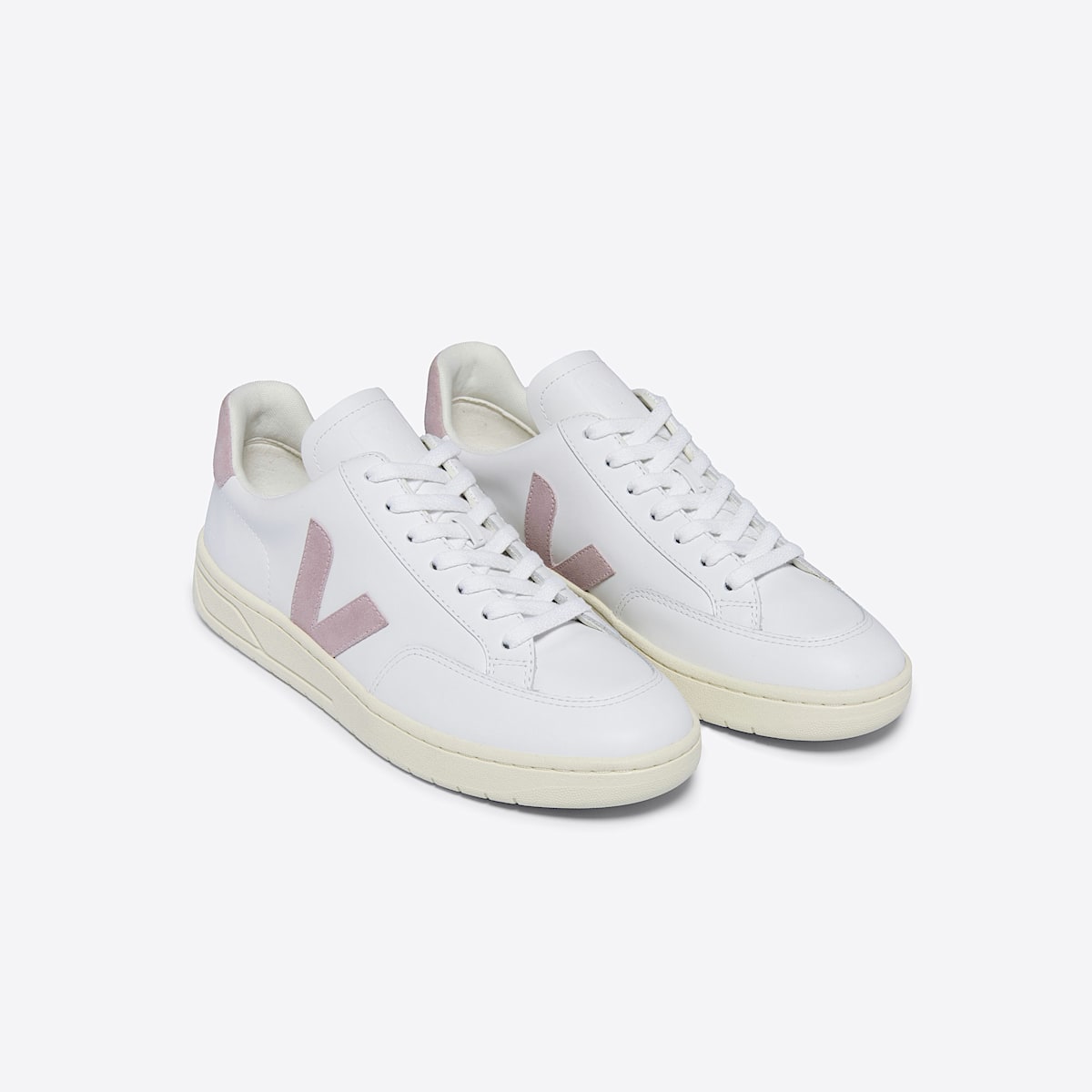 VEJA V-12 Leather White Babe - Image 2