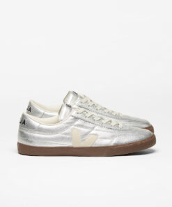 VEJA Panenka Leather Silver White Pierre Bark