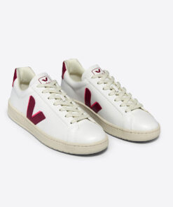 Alternative view of VEJA Urca CWL White Marsala Rose Fluo