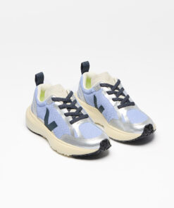 Alternative view of VEJA Canary Elastic Laces Alveomesh Olympe Nautico Silver