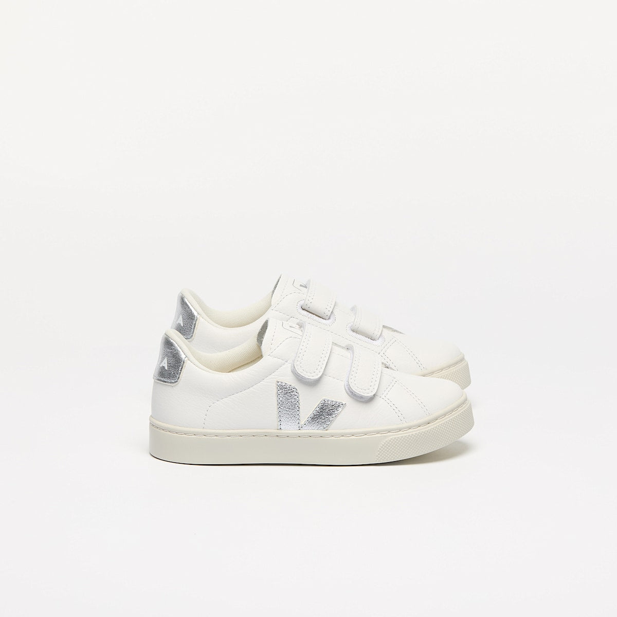 VEJA Esplar Leather White Silver