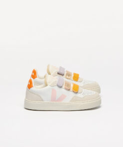 VEJA V-90 Leather Multico White Petale