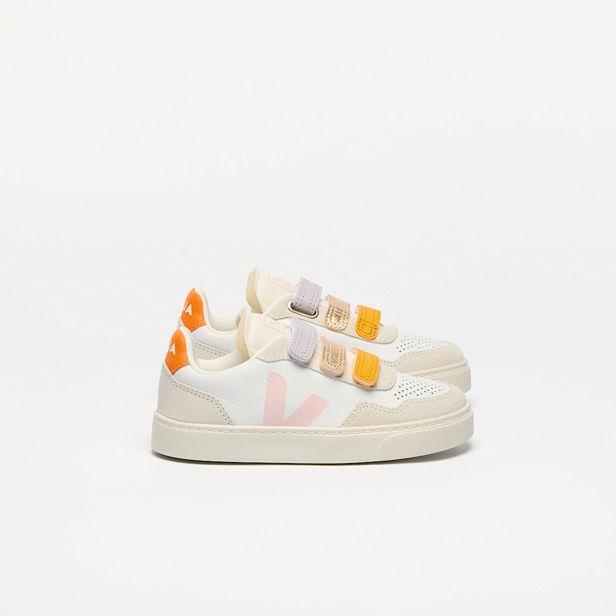 VEJA V-90 Leather Multico White Petale
