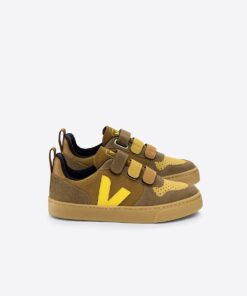 VEJA V-10 Suede Multico Camel