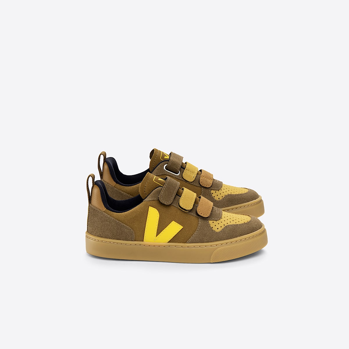 VEJA V-10 Suede Multico Camel