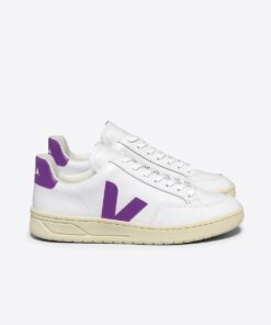 VEJA V-12 Leather White Cosmos