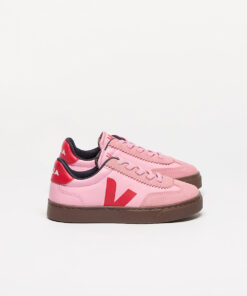 VEJA Volley Elastic Laces Leather Guimauve Pekin Bark