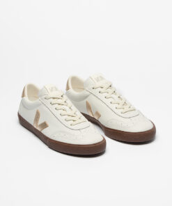 Alternative view of VEJA Volley Leather White Platine Bark
